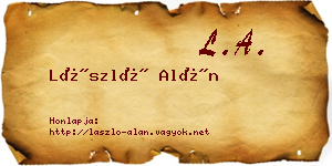 László Alán névjegykártya